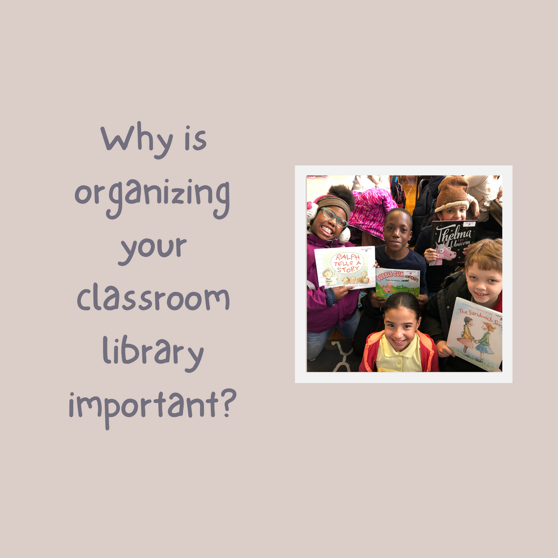 Why is organizing your classroom library important?