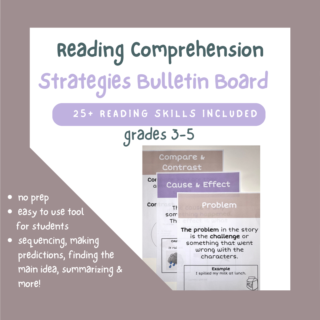 Bulletin Board- Reading Comprehension Strategies